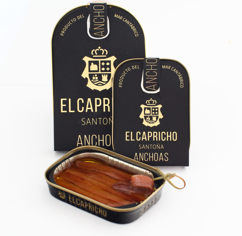 El Capricho | Anchoas | Cantabrian Sea Anchovy Fillets in EVOO | 95 g